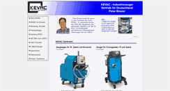 Desktop Screenshot of kevac-industriesauger.com